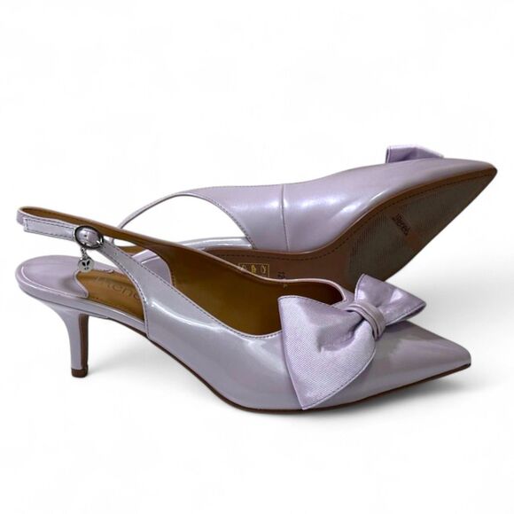 J.RENEE  Devika Lilac Patent Slingback Pump with Bow, NEW! Size 12 M - Picture 6 of 14